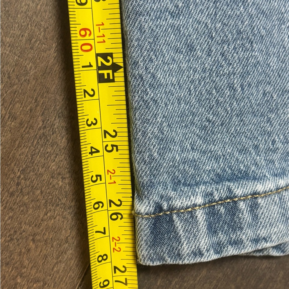 Gap Denim 90s Loose Fit Blue Jeans Size 12/31 Short Medium Wash Blue Mid Rise - Picture 5 of 7